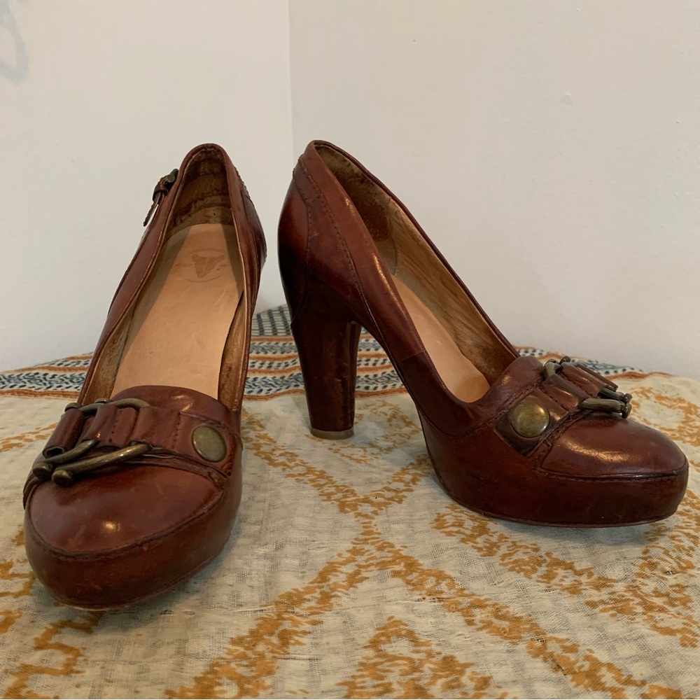 Frye Liv Pump with Double Buckle - Picture 2 of 14